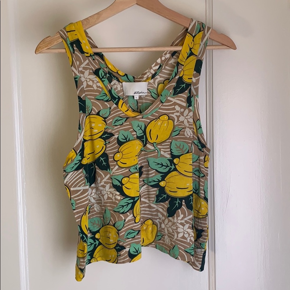 3.1 Phillip Lim Lemon Cropped Tank Top